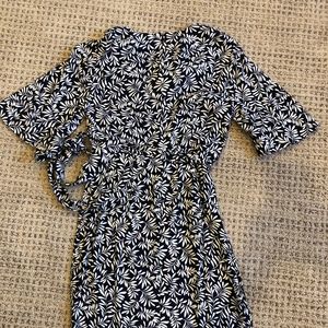Boden Leaf Print dress